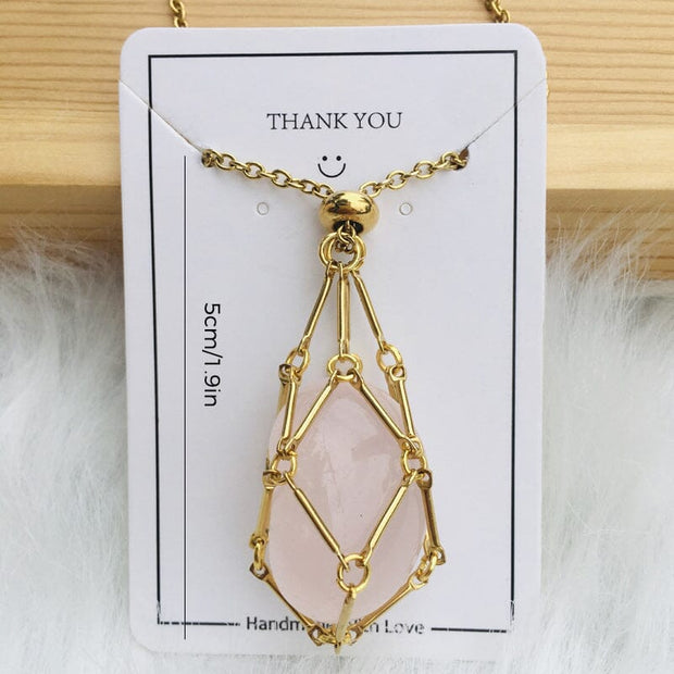 🎅2024 Pre-Xmas Sale🎄Crystal Stone Holder Necklace