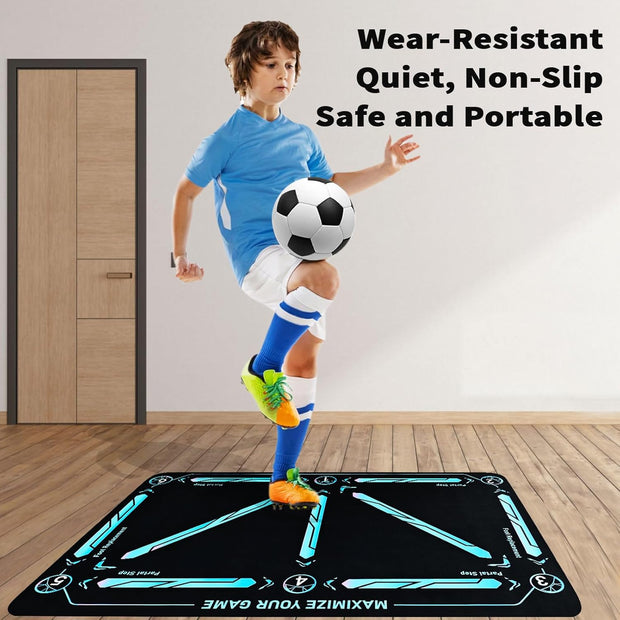 🔥Last Day Promotion 49% OFF - ⚽Soccer Train Mat for All Levels Non-Slip Silent