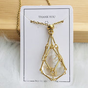 🎅2023 Pre-Xmas Sale🎄Crystal Stone Holder Necklace