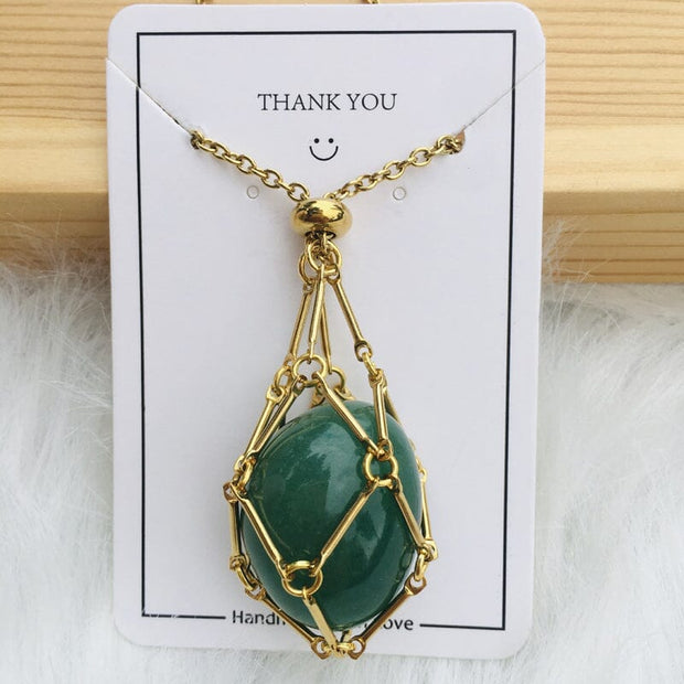 🎅2024 Pre-Xmas Sale🎄Crystal Stone Holder Necklace