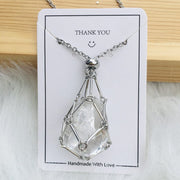 🎅2024 Pre-Xmas Sale🎄Crystal Stone Holder Necklace