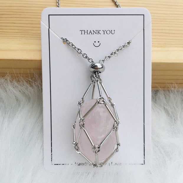 🎅2024 Pre-Xmas Sale🎄Crystal Stone Holder Necklace