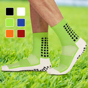 Slip-resistant, breathable football socks + shin lacher Set